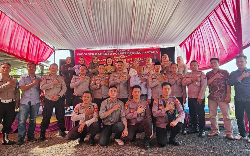 Pisah Sambut Kapolsek Batik Nau, Ini Pesan Kapolsek yang Lama dan Harapan Kapolsek yang Baru