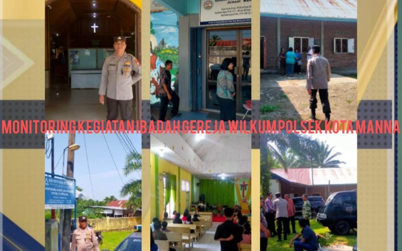 Polsek Manna Lakukan Pengamanan Ibadah Minggu di Gereja Seputaran Wilkum   