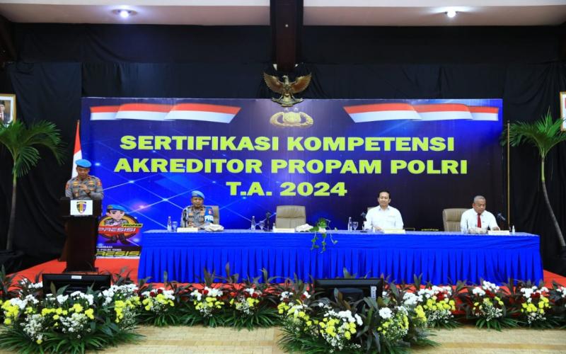 Tingkatkan Pelayanan Publik, DivPropam Polri Gelar Sertifikasi Kompetensi Bintara Akreditor 