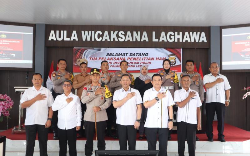 Divisi Hukum Mabes Polri Lakukan Kajian HAM di Polres Rejang Lebong 