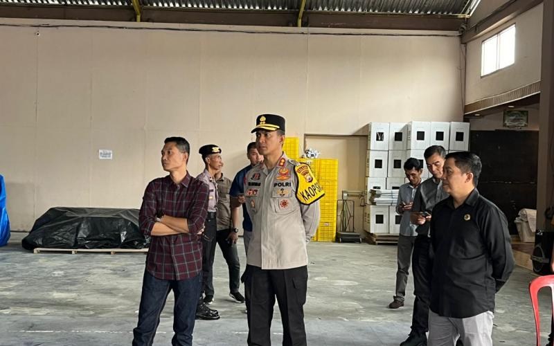 Jelang Pelaksanaan Pemilu Tahun 2024, Polres Rejang  Gelar Patroli dan Pengecekan Gudang Logistik 