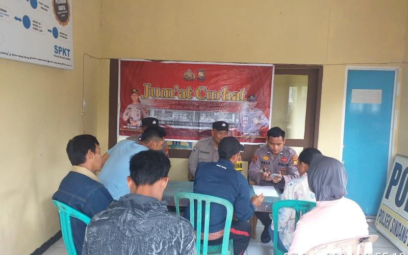Polsek Sindang Dataran Melalui Bhabinkamtibmas Laksanakan Jumat Curhat