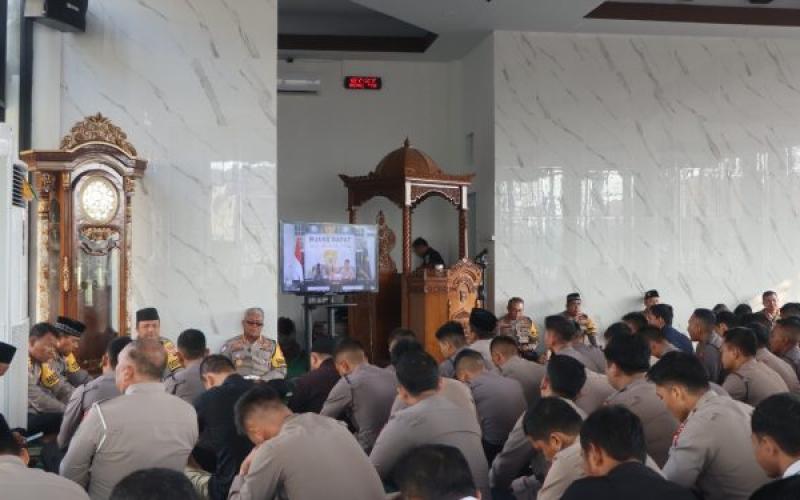 Polda Bengkulu Gelar Pembinaan Rohani dan Mental (Binrohtal) Rutin Secara Virtual
