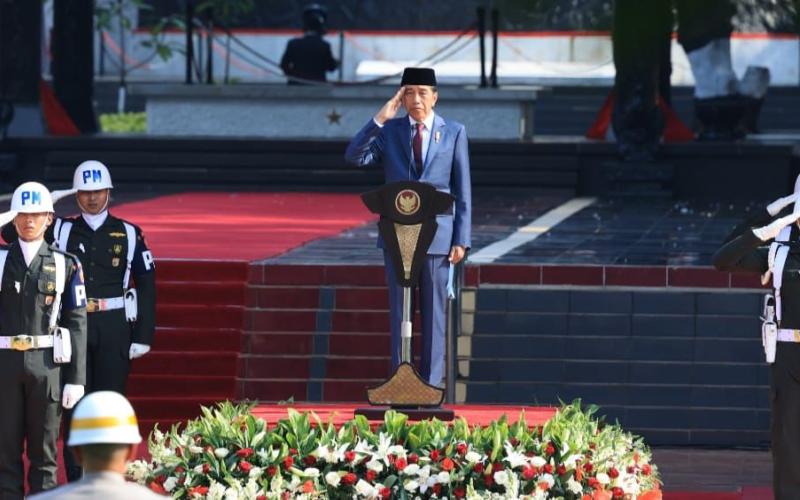 Upacara Peringatan Hari Kesaktian Pancasila di Lubang Buaya, di Pimpin Langsung Presiden Jokowi
