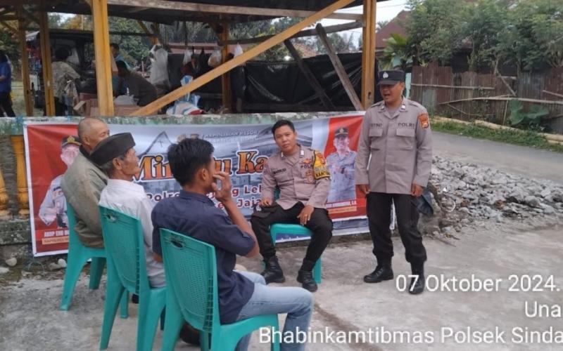 Bhabinkamtibmas Polsek Sindang Kelingi Laksanakan Minggu Kasih, Ajak Warga Jaga Kamtibmas 