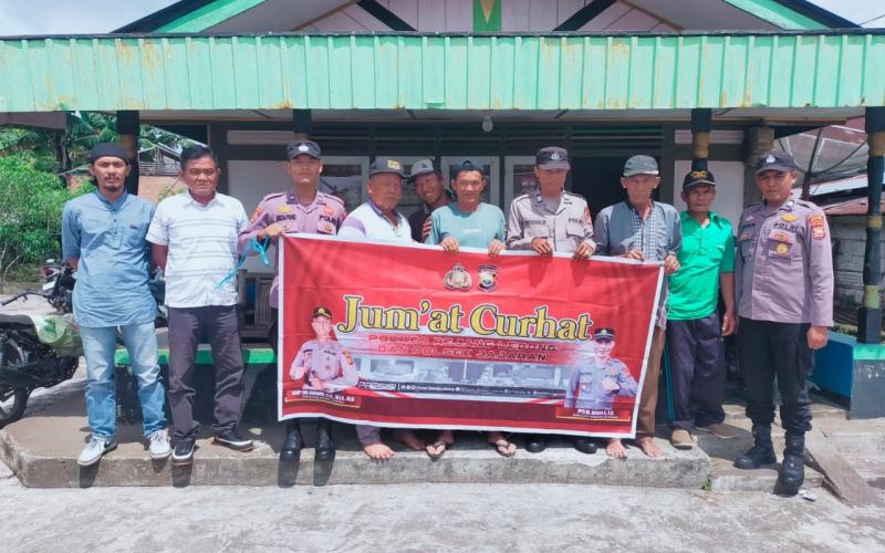 Polsek Sindang Dataran Gelar Jumat Curhat Bareng Bhabinkamtibmas