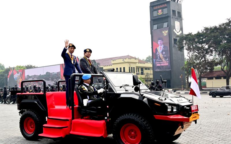 Presiden Jokowi Hadiri Apel Kesiapan Pengamanan Pelantikan Presiden dan Wakil Presiden 2024