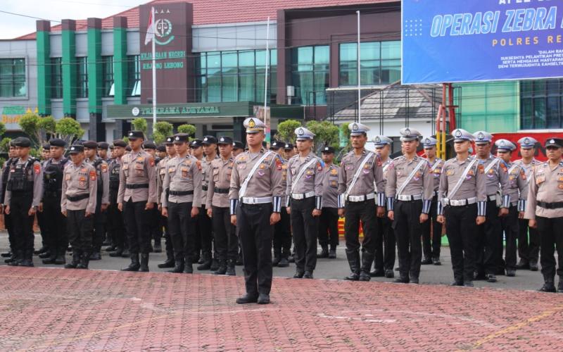 Polres Rejang Lebong Gelar Apel Pasukan Operasi Zebra Nala 2024