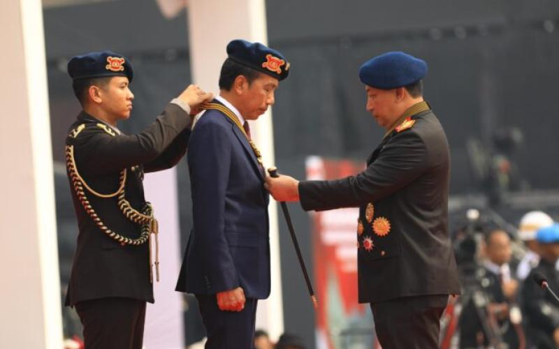 Presiden Jokowi Hadiri Apel Kesiapan Pengamanan Pelantikan Presiden dan Wakil Presiden 2024