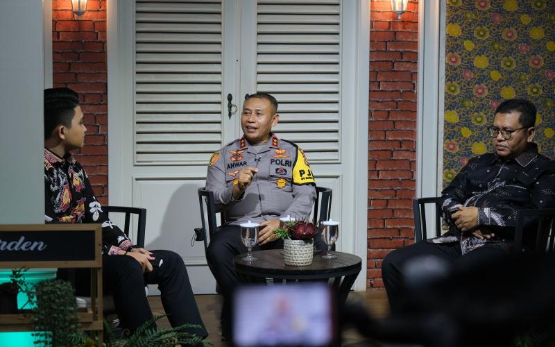 Ajak Masyarakat Bersama Polri Jaga Situasi Kamtibmas Kondusif Jelang Pemilu, Kapolda Bengkulu Talkshow Di TVRI