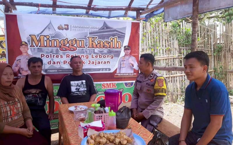 Polsek PU Tanding Gelar Kegiatan Minggu Kasih Bersama Bhabinkamtibmas
