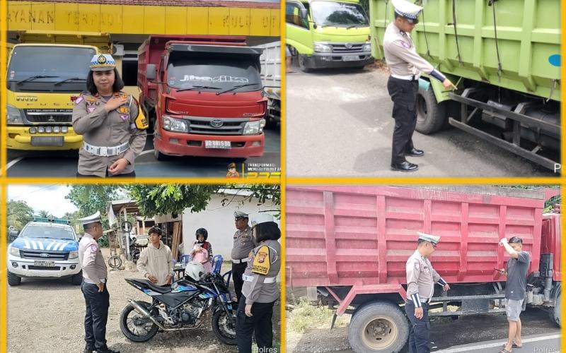 Puluhan Kendaraan Terjaring Sweeping Satlantas di Jalur Arga Makmur - Air Besi - Bengkulu