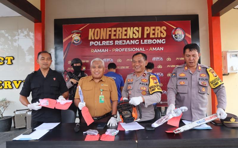 Rambah Hutan Lindung, Dua Warga Rejang Lebong Diamankan Polisi