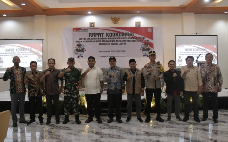 Kapolres Rejang Lebong Hadiri Rapat Koordinasi Sentra Gakkumdu Bersama FKPD dalam Menghadapi Masa Tenang Pilkada 2024 