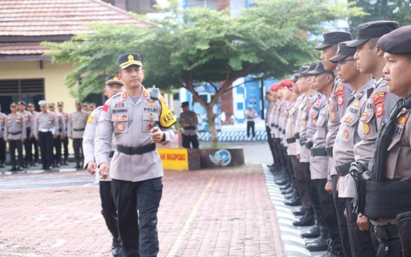 Polres Rejang Lebong Gelar Apel Kesiapan dalam Rangka Pengamanan Pemungutan Suara Pilkada 2024 