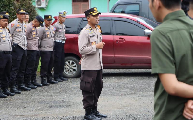 Polres Mukomuko Laksanakan Pengamanan Kampanye Akbar di Kecamatan Penarik