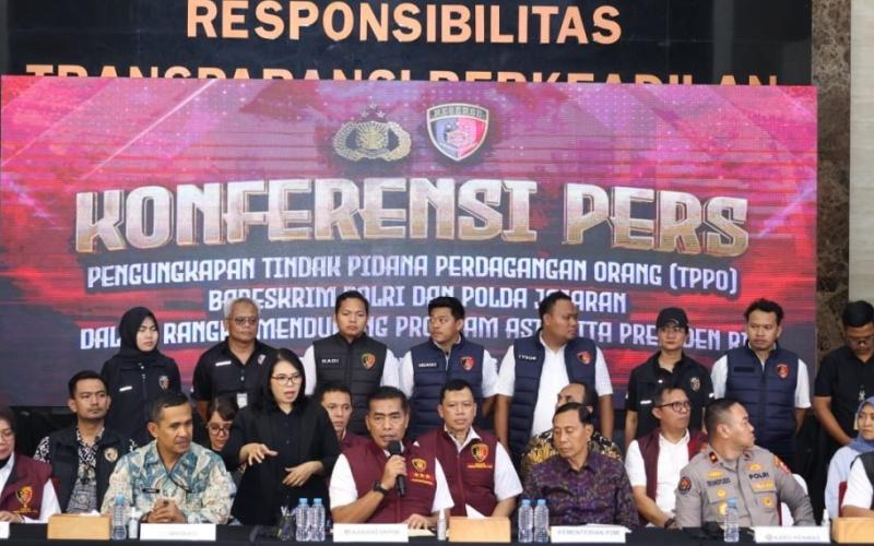 Bareskrim Polri Ungkap 397 Kasus TPPO Jaringan Internasional selama 22 Oktober – 22 November 2024