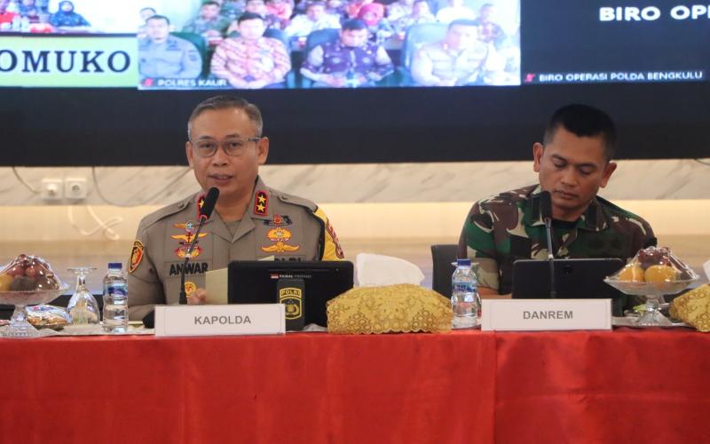 Kapolda Bengkulu Buka Rakor Lintas Sektoral Operasi Lilin Nala 2024