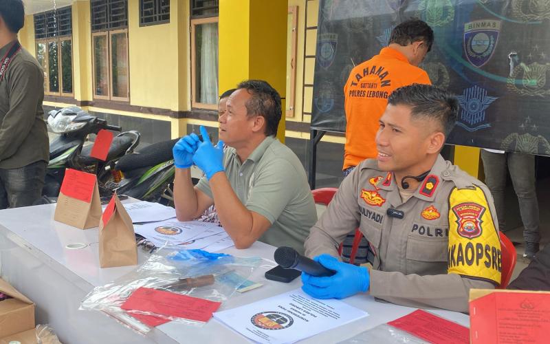 Dua Tersangka Judi Togel di Lebong Terancam Pidana Penjara 10 Tahun