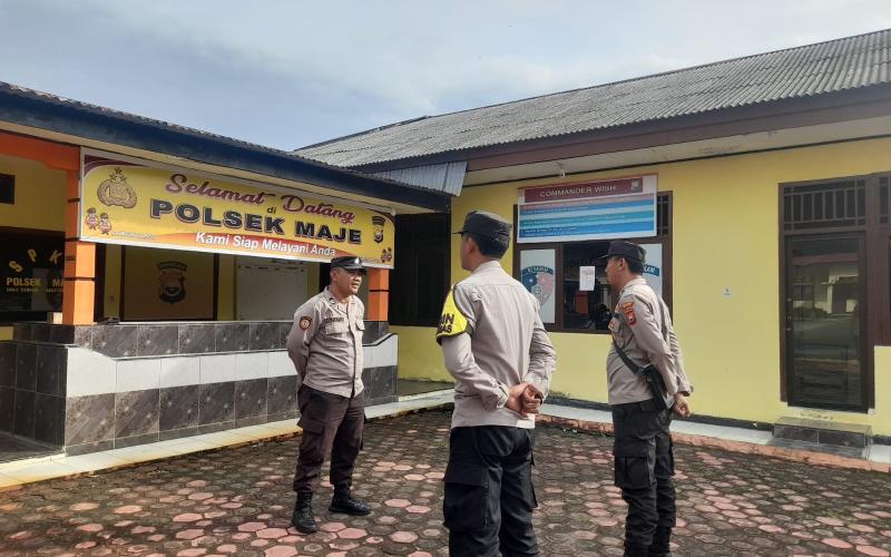 Polsek Maje Gelar Apel Pagi untuk Tingkatkan Disiplin dan Pelayanan Masyarakat