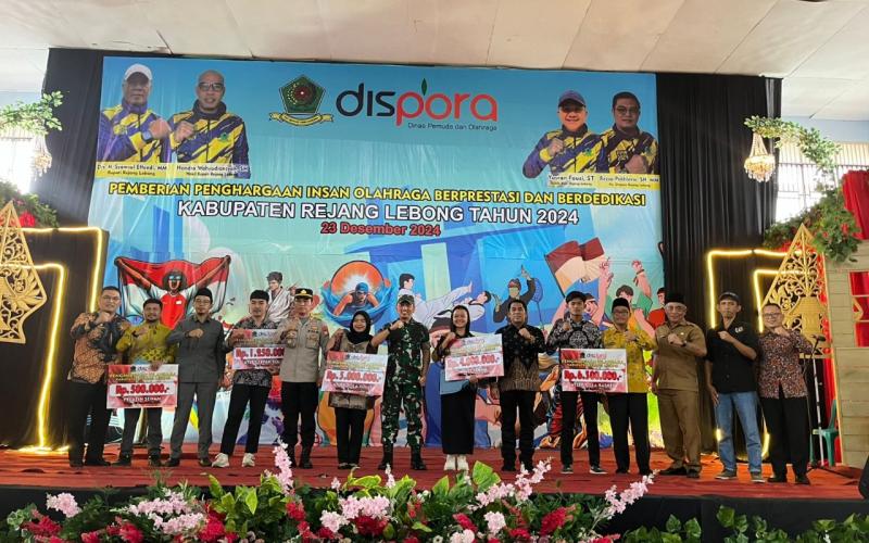 Kasat Binmas Polres Rejang Lebong Hadiri Pemberian Penghargaan Insan Olahraga 2024