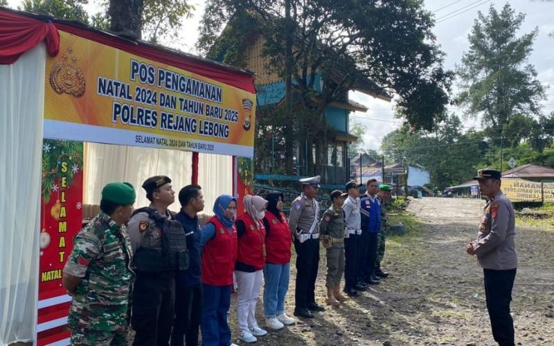 Polres Rejang Lebong Pastikan Pos Pengamanan Nataru Siap Siaga