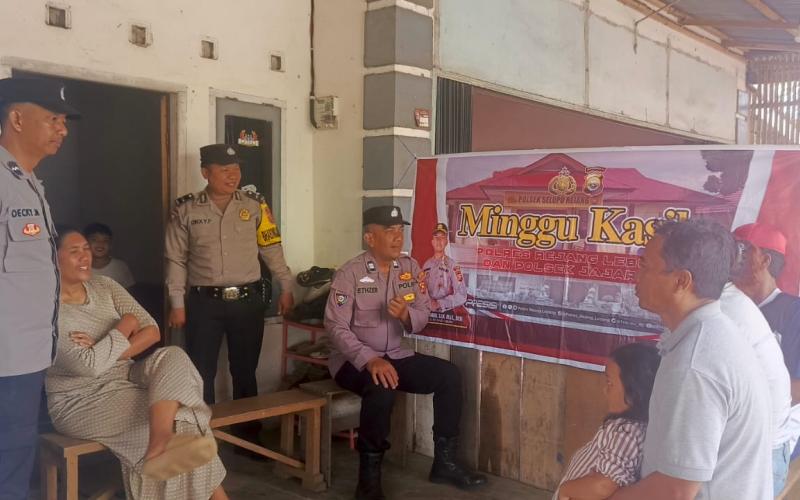 Polsek Selupu Rejang Gelar Kegiatan "Minggu Kasih" untuk Perkuat Hubungan dengan Masyarakat