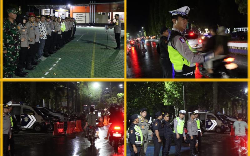 Polres Bengkulu Utara Siagakan Ratusan Personel Gabungan Amankan Malam Pergantian Tahun Baru 2025