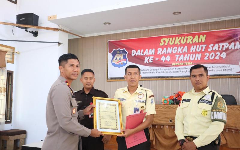 Polres Lebong Gelar Peringatan dan Syukuran HUT Satpam ke-44