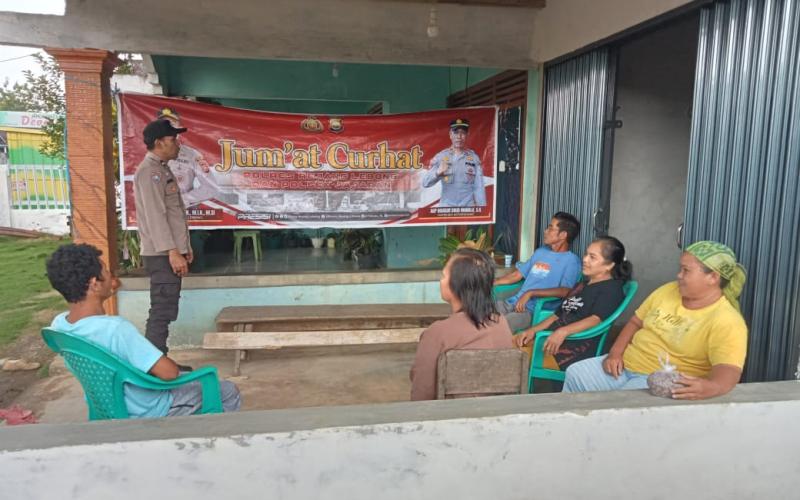 Polsek Kota Padang Gelar Jumat Curhat dengan Warga Desa Lubuk Mumpo