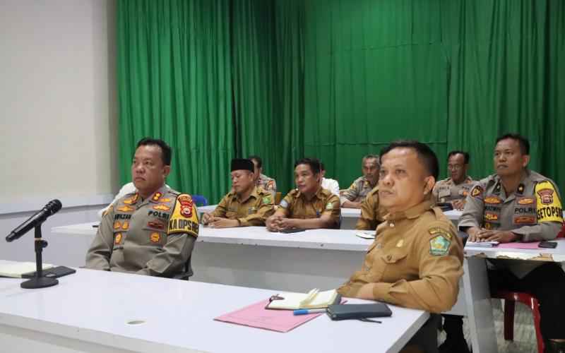 Kapolres Lebong Ikuti Zoom Meeting Rakor Bersama Kementerian 