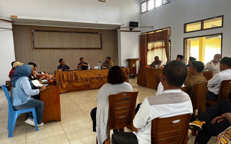 Polres Lebong Gelar Anev dan Verifikasi Data Ketahanan Pangan, Wujudkan Indonesia Emas 2045