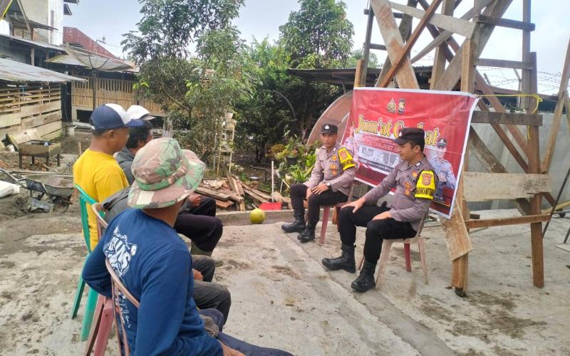 Tingkatkan Keamanan Masyarakat, Polsek Sindang Dataran Gelar Jumat Curhat