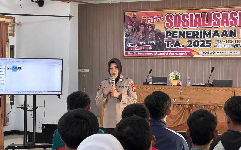 Undang Pelajar SMA Sederajat, Polres Lebong Sosialisasi Penerimaan Polri 