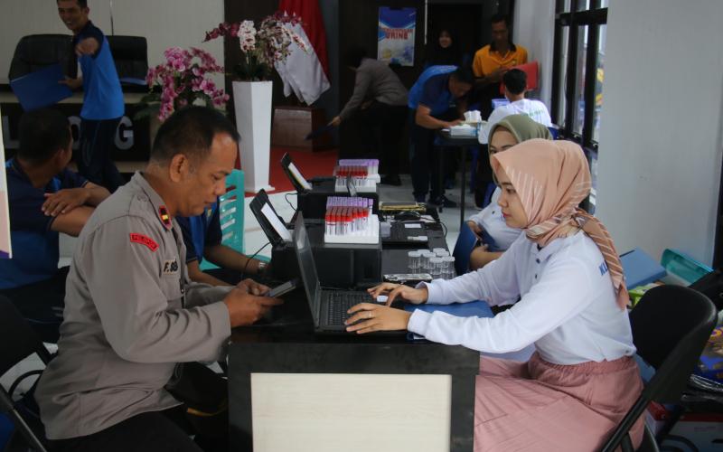Polres Rejang Lebong Gelar Pemeriksaan Kesehatan Berkala untuk Personel