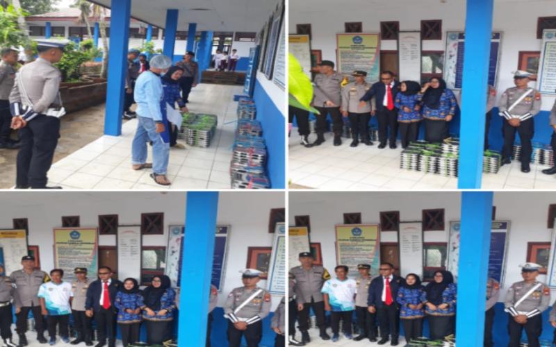 Polresta Bengkulu Amankan Pembagian Makan Bergizi Gratis di SDN 58