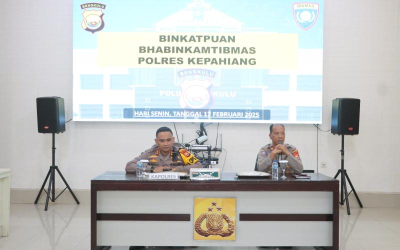 Kapolres Kepahiang Berikan Arahan untuk Tingkatkan Kemampuan Bhabinkamtibmas