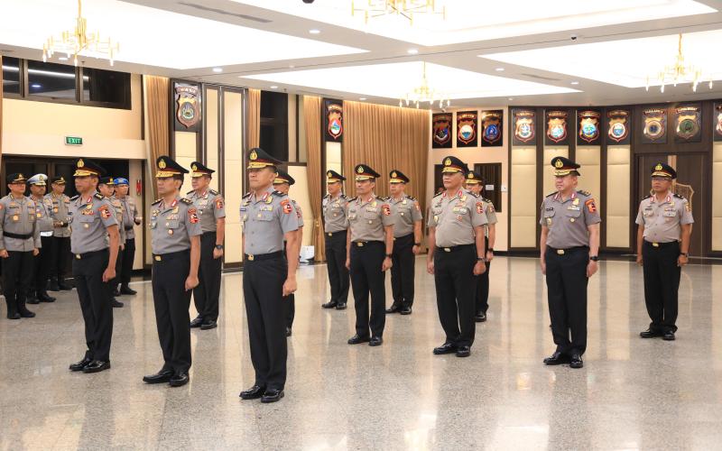Mabes Polri Gelar Korps Raport Kenaikan Pangkat Pati Polri, 13 Perwira Tinggi Naik Pangkat
