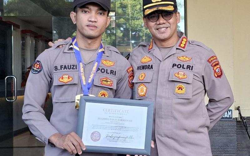 Personel Polda Jabar, Bripda Syahrul Fauzi, Sabet Juara 3 di Combat Champs International