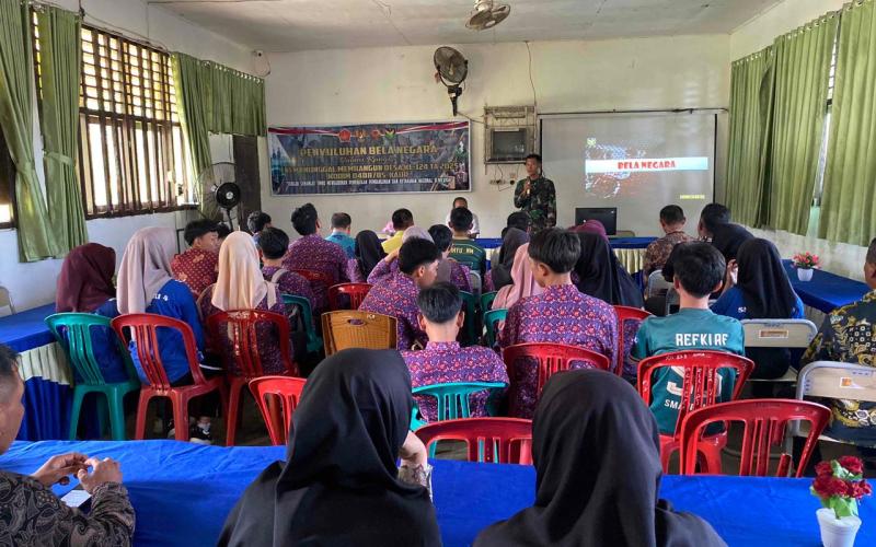 Non Fisik TMMD Ke-124 Kodim 0408/BS Gelar Penyuluhan Wasbang