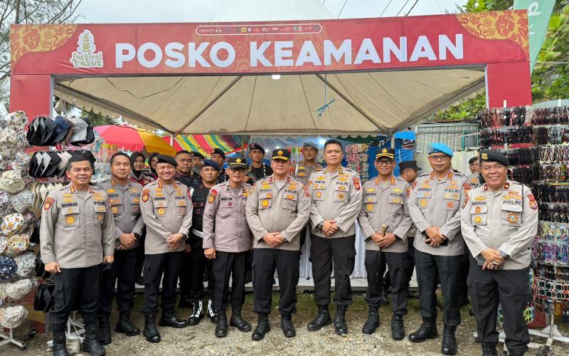 Wakapolda Bengkulu Pimpin Anev Pengamanan Festival Tabut 2025 dan Tinjau Langsung Pos Pengamanan