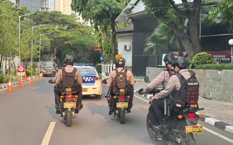 Ciptakan Rasa Aman Polisi Kembali Laksanakan Patroli Skala Besar di Jakarta