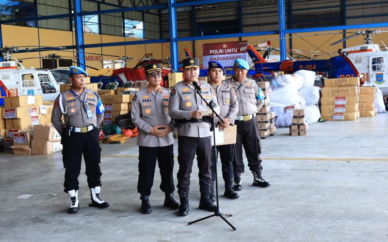Ratusan Personel Brimob, Samapta, Medis, dan K9 Dikerahkan Polri Perkuat Penanganan Bencana