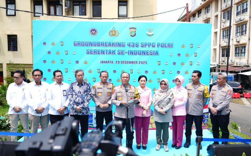 Polri Groundbreaking 436 SPPG Serentak, Tegaskan Komitmen Dukung Program Gizi Nasional