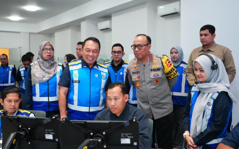 Wakapolri Pantau Arus Balik Nataru di Command Center Tol Jasa Marga Jatiasih
