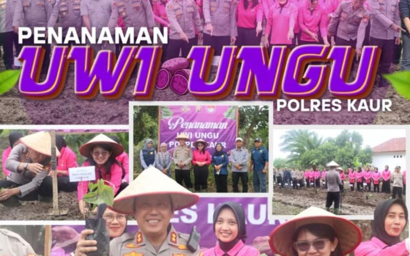 Polres Kaur Dukung Ketahanan Pangan Nasional