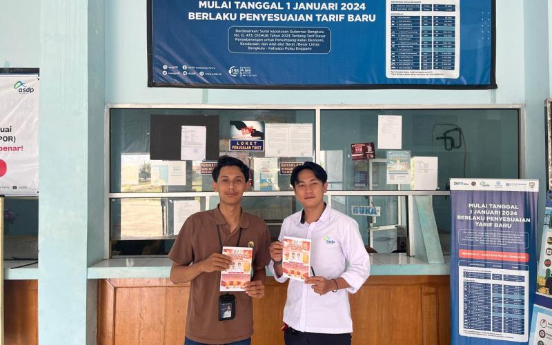 Jasa Raharja Bengkulu Sosialisasikan Program Apresiasi Emas bagi Wajib Pajak di ASDP, Dorong Kepatuhan Pajak Kendaraan