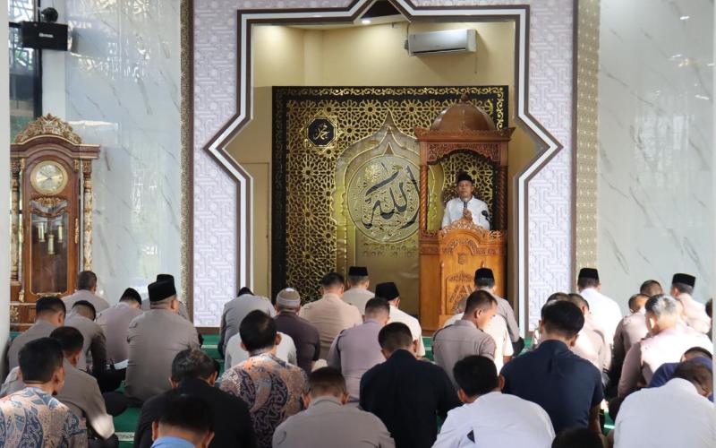 Polda Bengkulu Binrohtal Rutin, Pentingnya Qalbu Bersih Jadi Pesan Utama