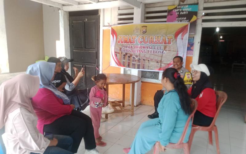 Jumat Curhat di Desa Pal VIII, Warga Sampaikan Keluhan Balap Liar dan Nongkrong Remaja hingga Larut Malam