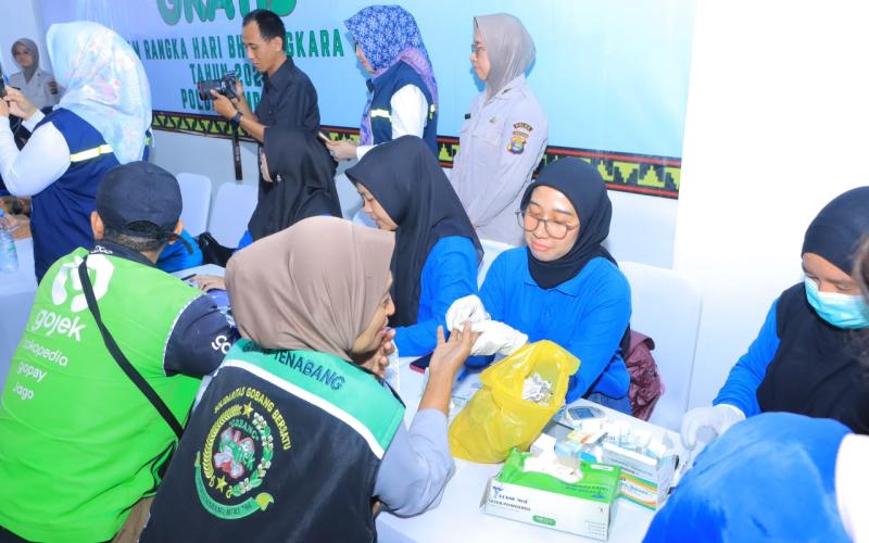 Sambut Hari Bhayangkara Ke-80, Polda Lampung Gelar Bakti Kesehatan untuk 7.600 Warga dan Luncurkan Layanan Modern